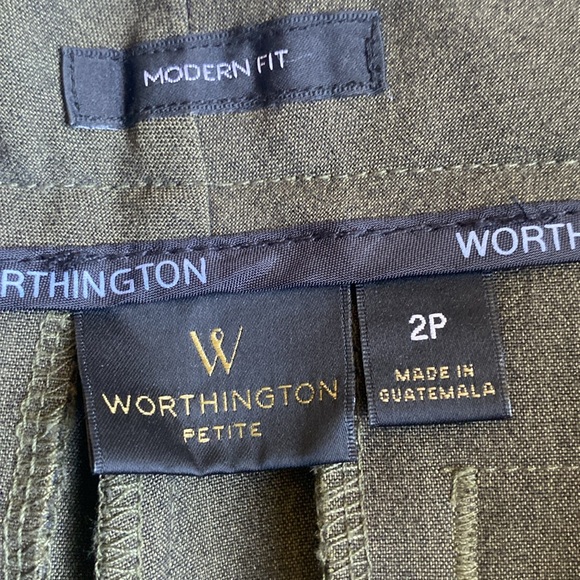 New-Hunter Green WORTHINGTON Modern Fit Dress Slacks. NWOT - Picture 9 of 12